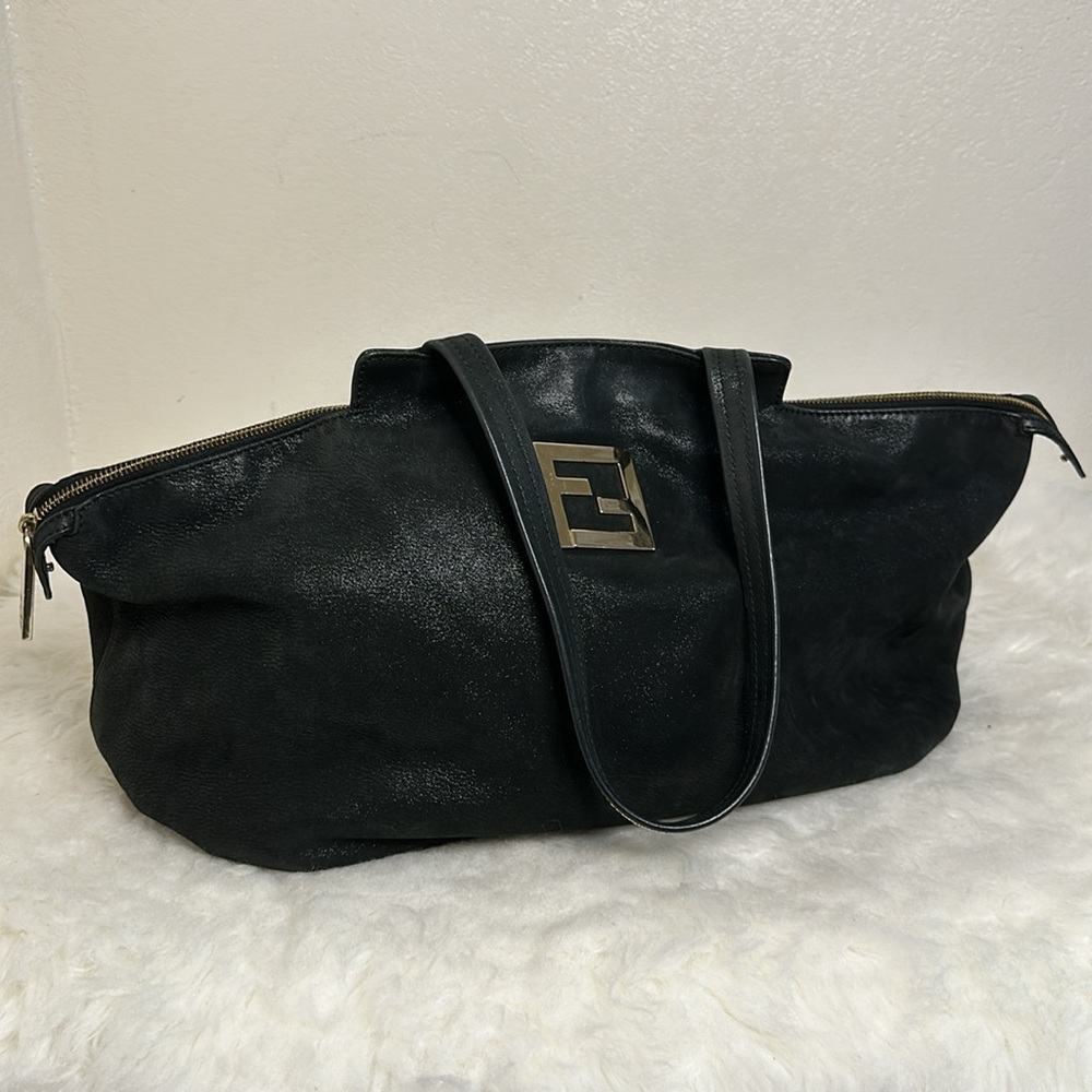 💯Authentic Fendi FF Lampo Chain Shoulder Tote Bag🍀 - Picture 14 of 17